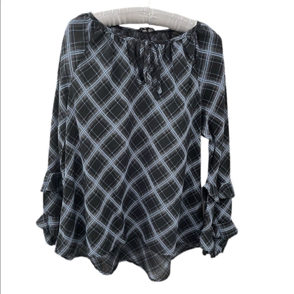 Very J Ruffle Sleeve Blouse